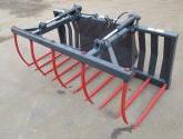 7' 6 Muck Fork with Top Grab and Terex 860-890 fittings